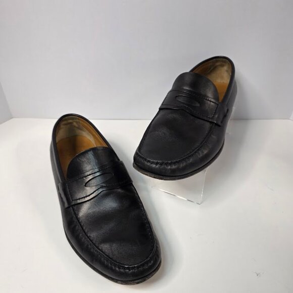 Bally Switzerland Loafer Slip-On Soft Leather Men Dress Shoe Black 9D main image 5